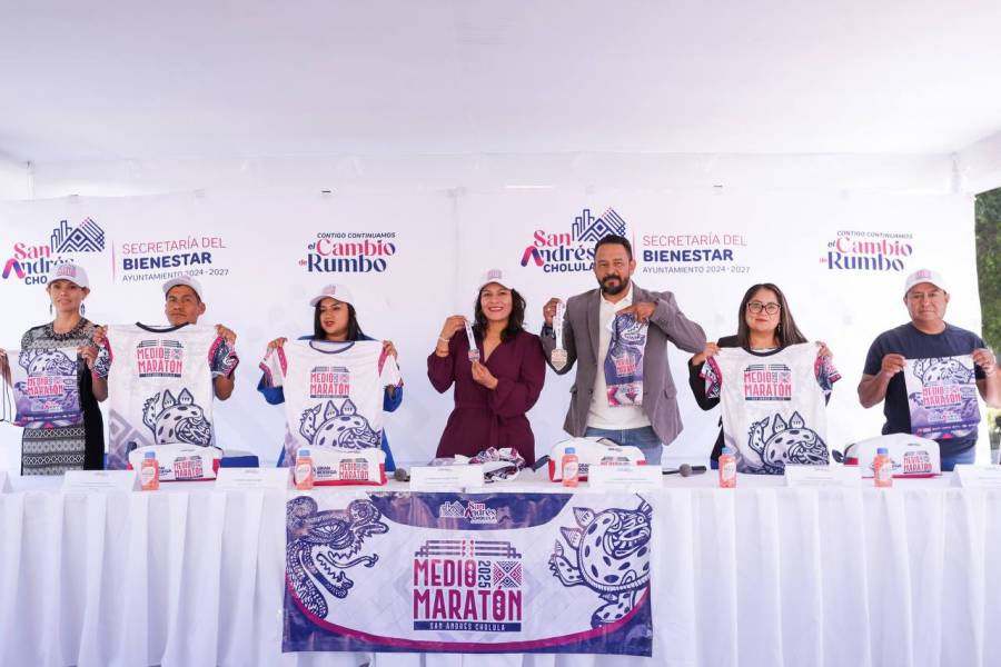 Invita Lupita Cuautle al Medio Maratón San Andrés Cholula 2025