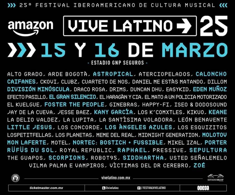 Vive Latino presentado por Amazon, 25 años encendiendo la chispa de la música en México