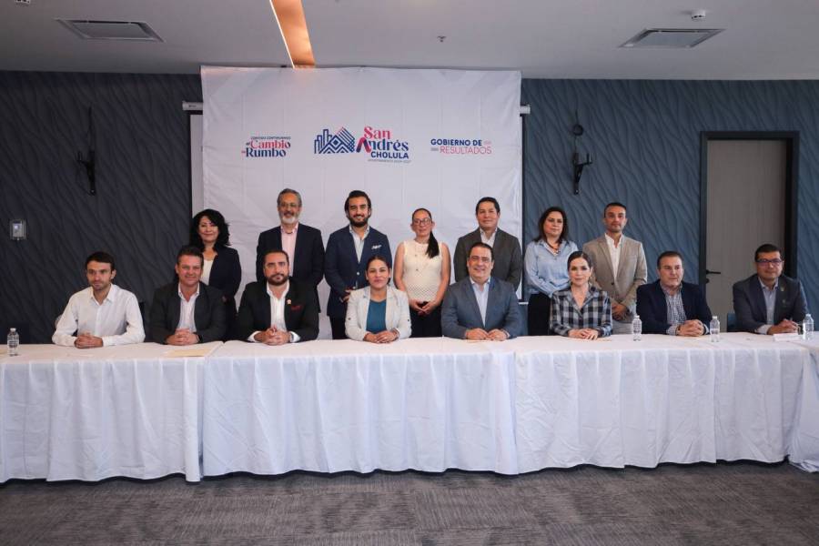 Unión entre Ayuntamiento de San Andrés Cholula y cámaras empresariales