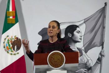 Sheinbaum evita hacer polémica sobre viaje de Noroña a Estrasburgo