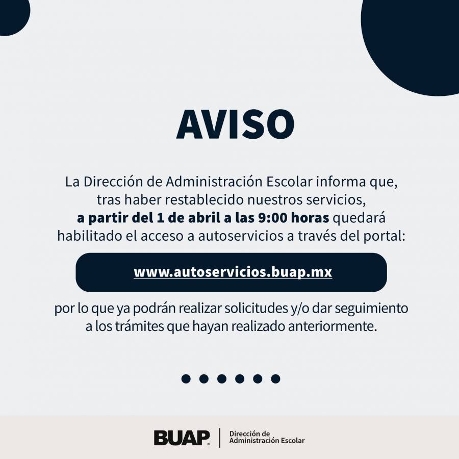 BUAP supera conflicto estudiantil, anuncia regreso a clases y próximo proceso de admisión