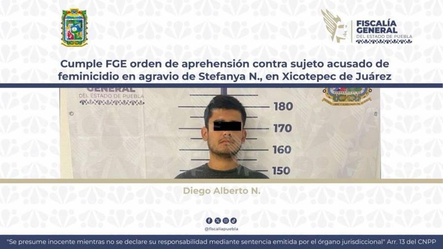 Fiscalía detiene a presunto feminicida de Stefanya en Xicotepec de Juárez
