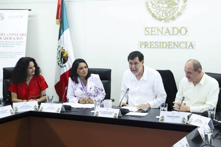 Senado firma convenio de colaboración con UNICEF