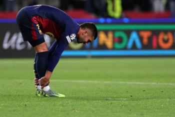 Martínez del Inter, duda para el regreso al Barca por una lesión en el isquiotibial