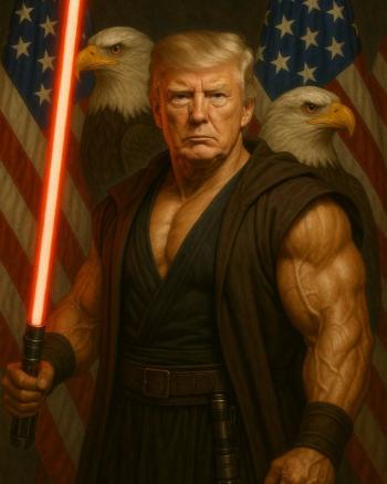 Trump se convierte en Sith por el Día de Star Wars en imagen de la Casa Blanca