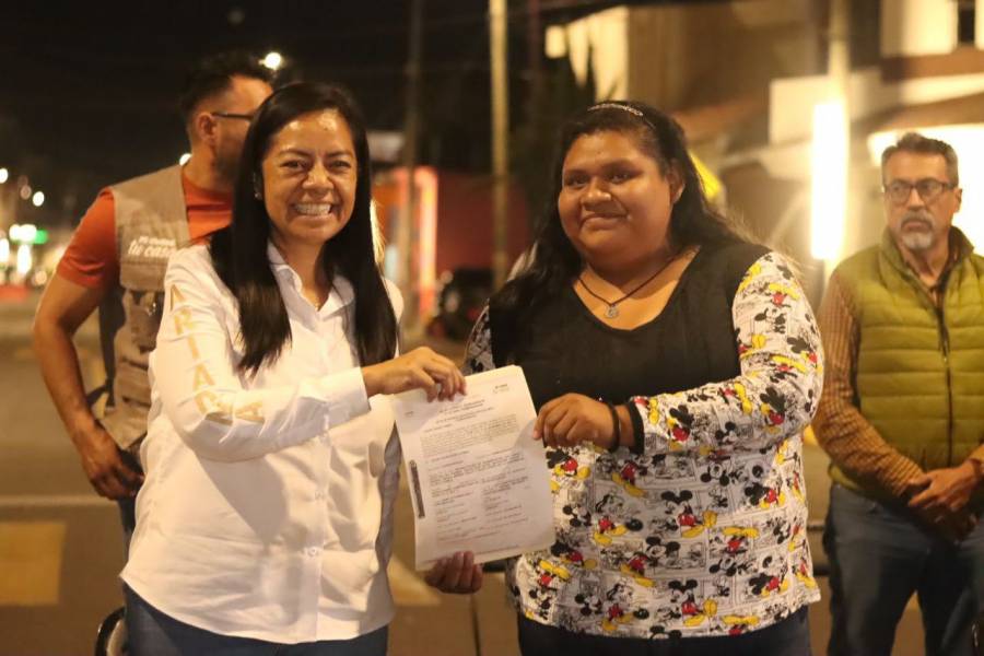 Ariadna Ayala encabezó la rehabilitación integral de la avenida Xalpatlaco