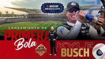 Kyle Busch lanzará la primera bola en juego de Diablos Rojos del México vs. Olmecas de Tabasco