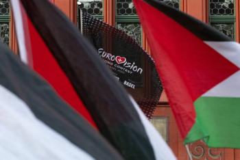 Manifestación silenciosa contra el lugar de Israel en Eurovisión