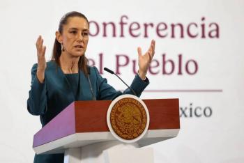 Sheinbaum reitera su pésame por fallecimiento de cadetes en buque escuela en NY