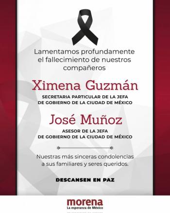 Morena y su coordinador parlamentario en San Lázaro lamentan el asesinato de colaboradores cercanos a Brugada