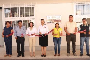 Ariadna Ayala inauguró nuevo comedor escolar en primaria “Antonio Serrano”