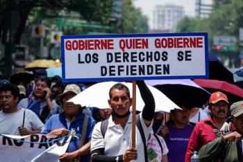 Sesiona la SCJN de forma remota ante bloqueo de la CNTE en el Centro Histórico