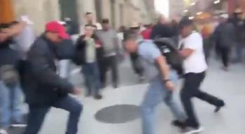 Titular del Ejecutivo condena agresión a reportero durante protesta magisterial; querían que no hubiera 'mañanera'