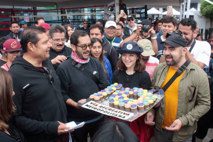 Gobernador encabeza rodada por 10 años de la Vía Reacreativa Metropolitana