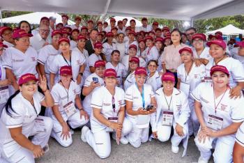 Claudia Sheinbaum encabeza asamblea Salud Casa por Casa en Jalisco