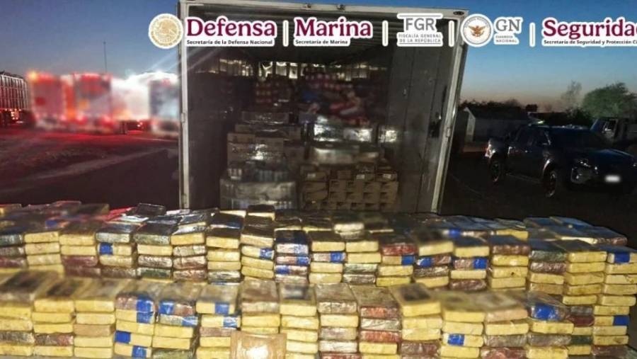 Detienen en Sonora a operador del Cártel del Pacífico con más de 700 kilos de cocaína ocultos en café