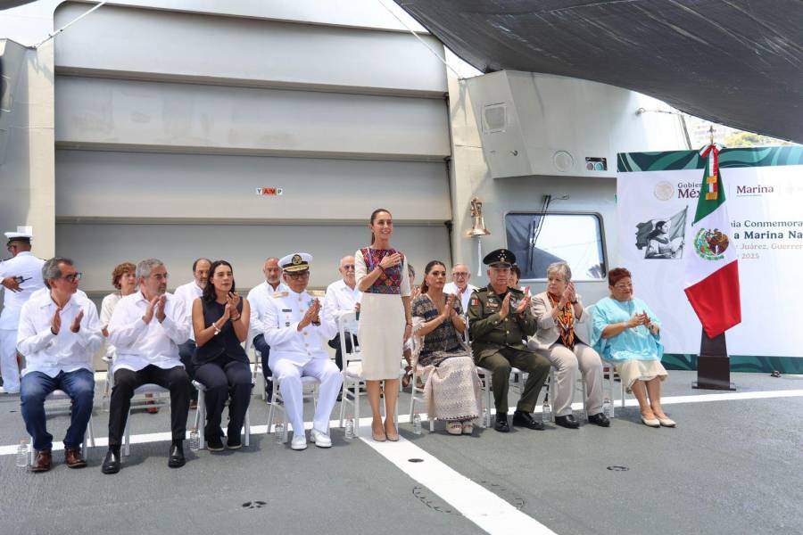 Encabeza Claudia Sheinbaum conmemoración del Día de la Marina Nacional