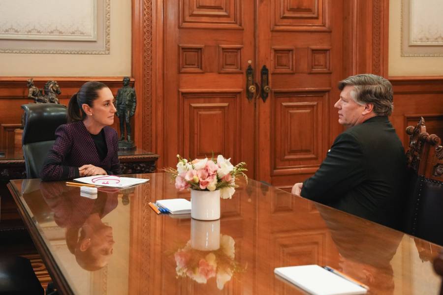 Reunión entre Sheinbaum y subsecretario de Estado de EU en Palacio Nacional
