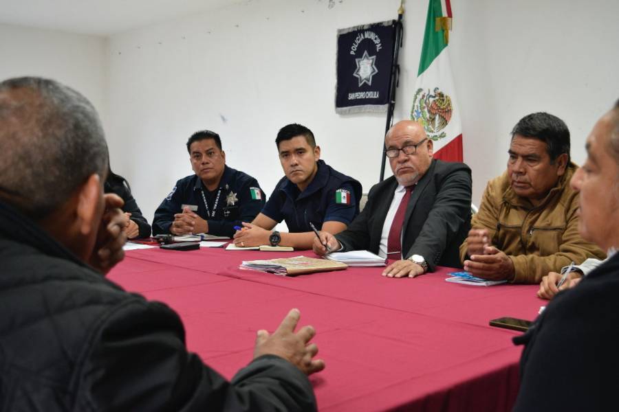 San Pedro Cholula refuerza seguridad con comités vecinales en San Juan Tlautla