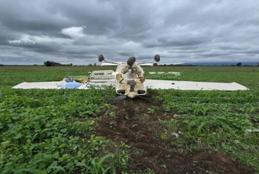 Reportan desplome de avioneta en campos de Huejotzingo