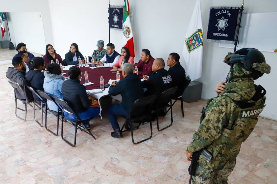 Tonantzin Fernández encabeza mesa de seguridad en San Matías Cocoyotla