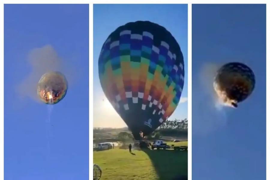 Ocho muertos tras incendio y caída de globo aerostático en Praia Grande, Brasil