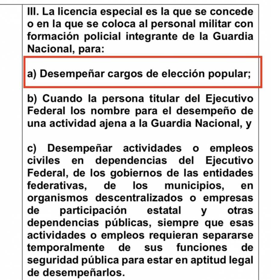 Defiende Sheinbaum legalidad de licencias para aspiraciones políticas de elementos de la Guardia Nacional