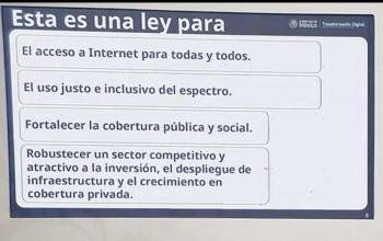 Gobierno federal presenta nueva Ley Federal de Telecomunicaciones; se descarta intención de censura