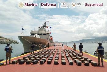 Incautan 3.5 toneladas de cocaína en costas de Guerrero