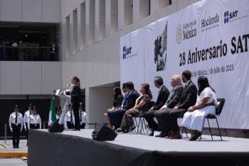 Sheinbaum destaca labor del SAT en su 28 aniversario y llama a fortalecer la honestidad en la función pública
