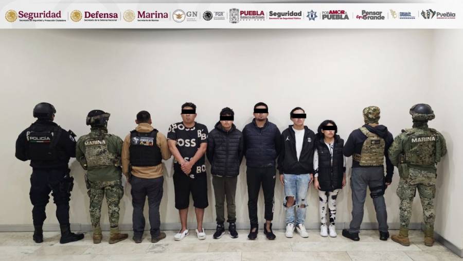 Capturan cinco generadores de violencia en Puebla