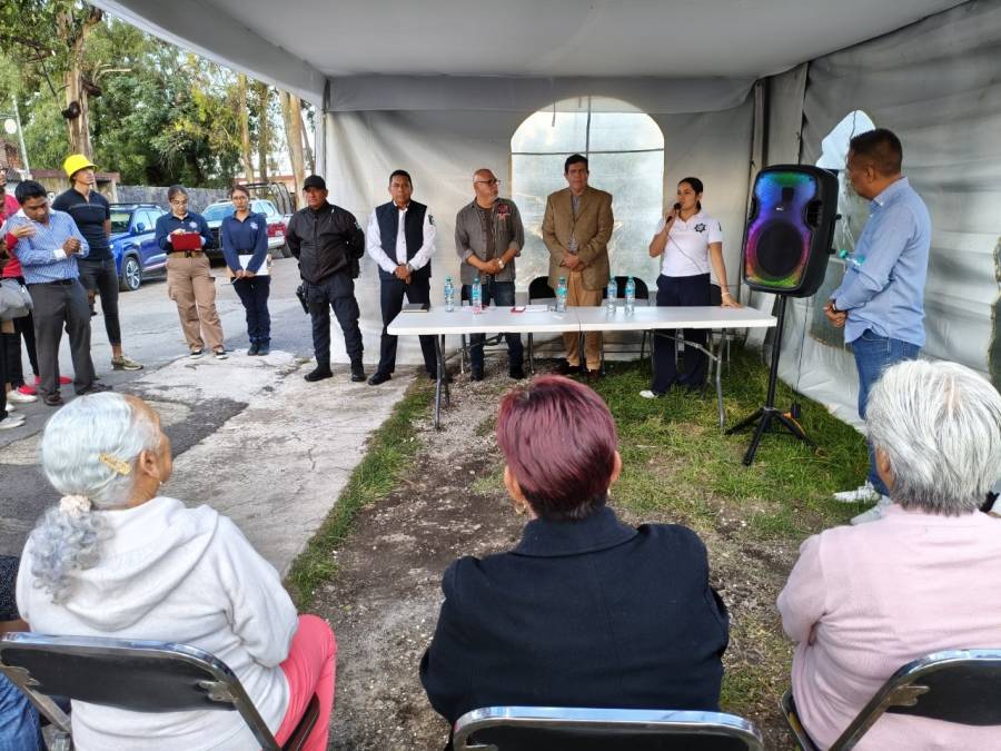 San Pedro Cholula fortalece la seguridad en San Diego Los Sauces