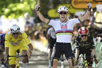Pogacar gana en Ruan, su victoria 18 en el Tour y la 100 como profesional