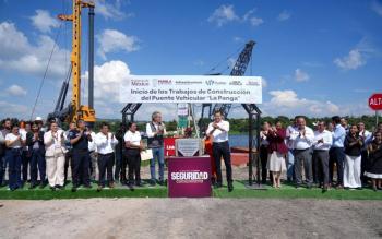 Armenta Arranca Construcción del Puente de La Panga