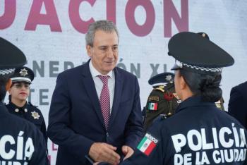 Pepe Chedraui encabeza graduación de 24 cadetes de la Academia Policial en Puebla