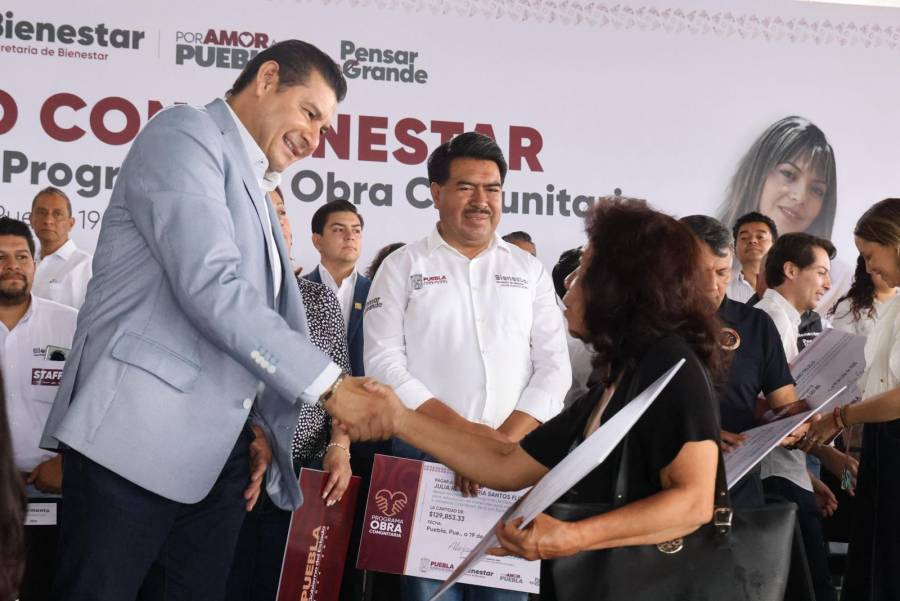 Entregan apoyos por 70 mdp para proyectos de Obra Comunitaria