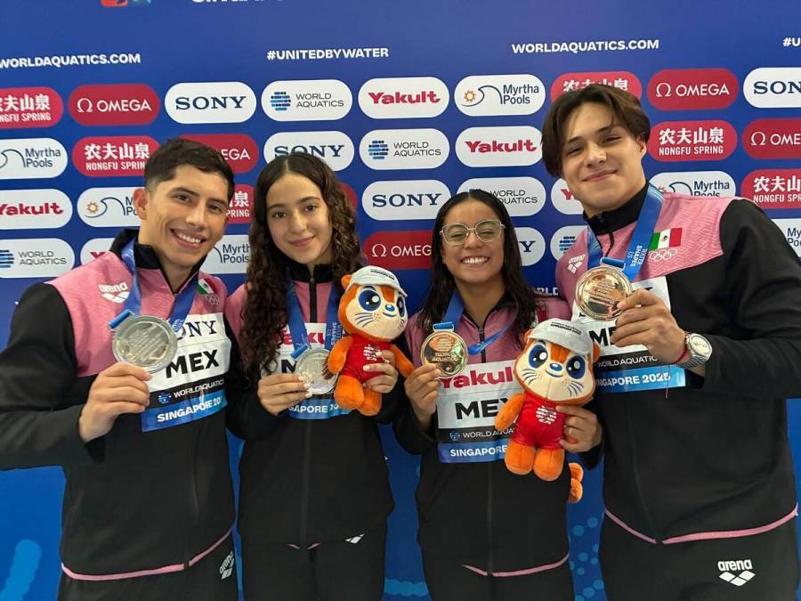 México firma histórica actuación en los clavados del Mundial Singapur 2025