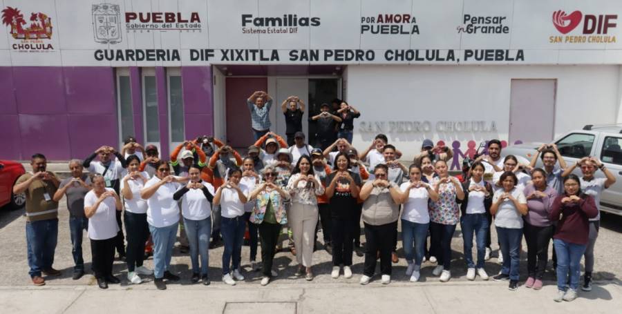 Realiza gobierno de Tonantzin Fernández faena comunitaria en Guardería DIF de Xixitla