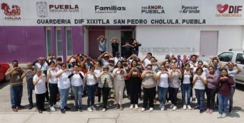 Realiza gobierno de Tonantzin Fernández faena comunitaria en Guardería DIF de Xixitla