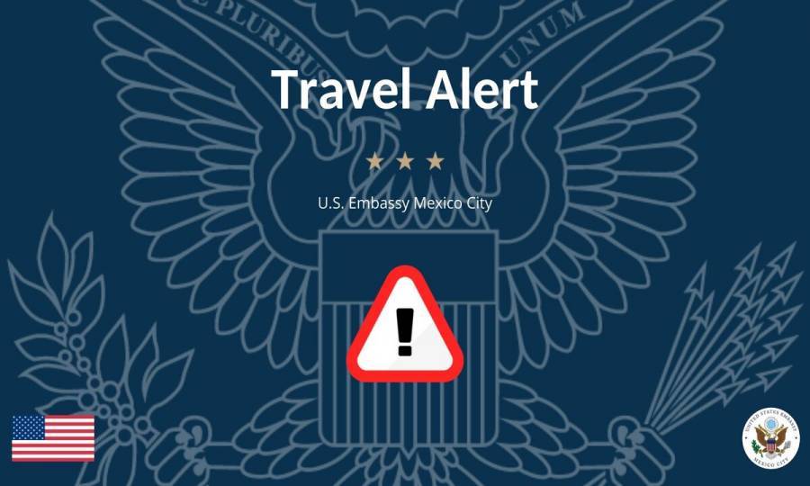 EEUU actualiza alerta de viaje a México; aconseja evitar seis estados por violencia