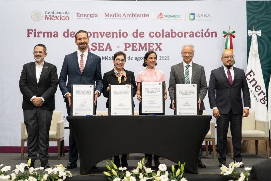ASEA y Pemex firman convenio para fortalecer protección ambiental
