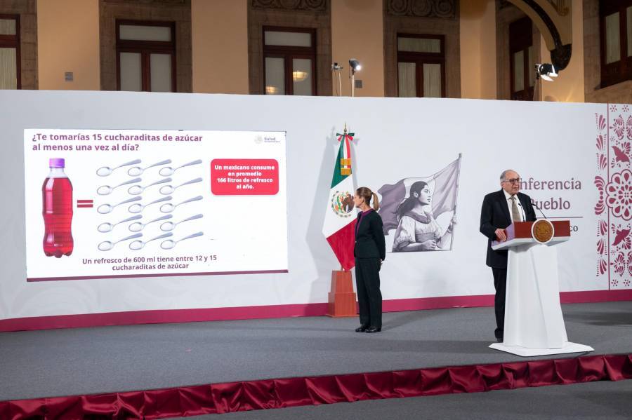 Secretar&iacute;a de Salud alerta sobre impacto de refrescos en obesidad, diabetes y enfermedades cardiovasculares
