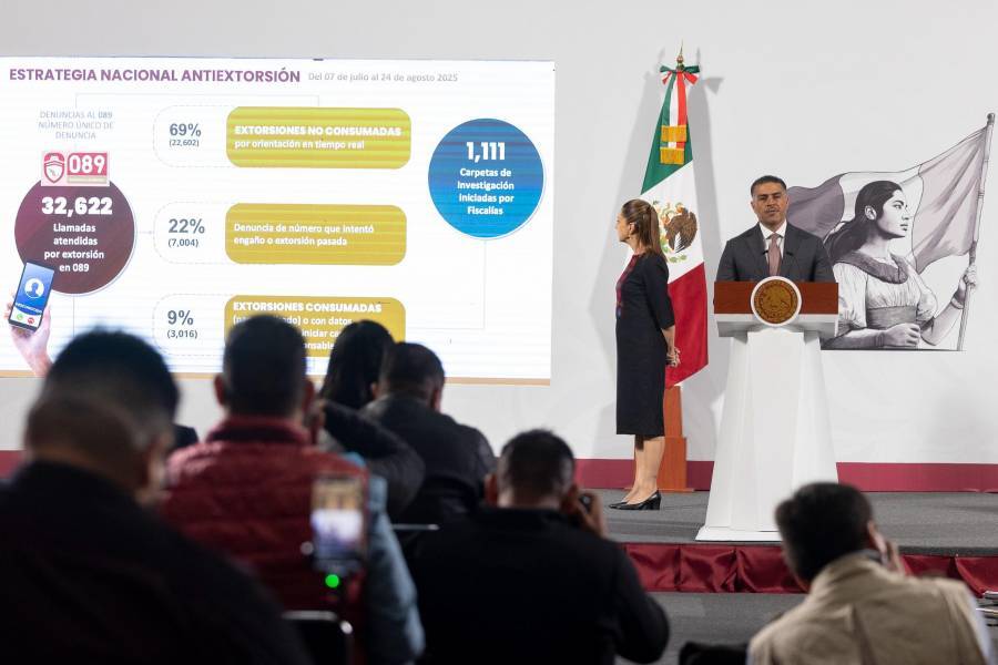 Avanza Estrategia Nacional contra la Extorsi&oacute;n; m&aacute;s de 200 detenidos en 15 estados: Harfuch