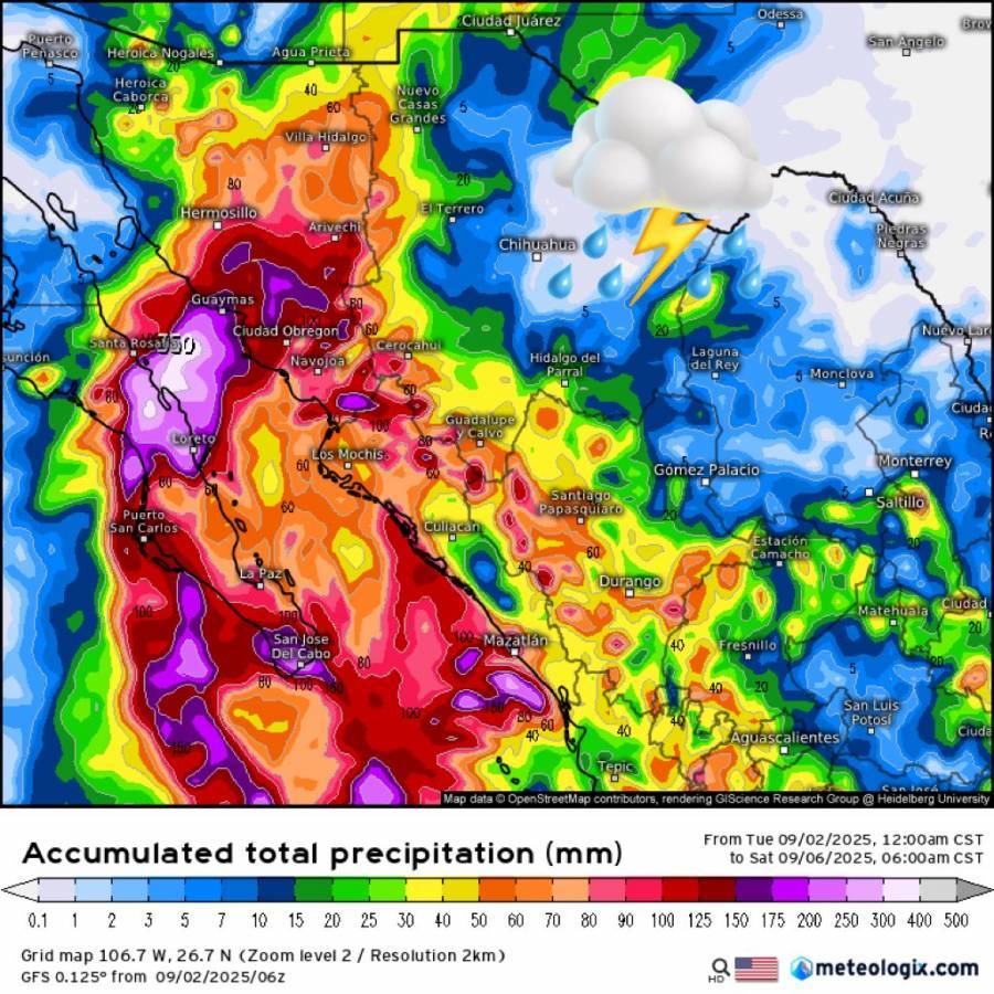 Tormenta tropical ‘Lorena’ se localiza frente a las costas del Pac&iacute;fico mexicano