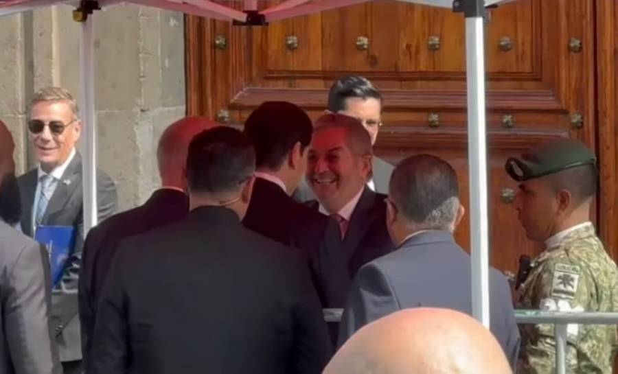 Marco Rubio llega a Palacio Nacional para reunirse con Claudia Sheinbaum y abordar seguridad y narcotr&aacute;fico