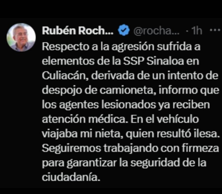 Ataque a camioneta donde iba nieta de gobernador de Sinaloa, ser&iacute;a por intento de robo de veh&iacute;culo: Claudia Sheinbaum