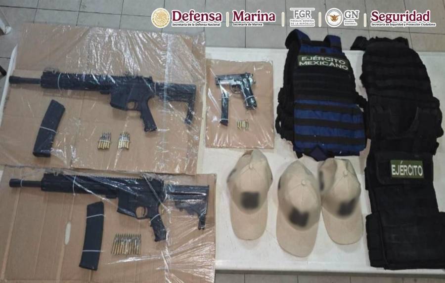 Capturan en Tabasco a tres hombres acusados de extorsi&oacute;n