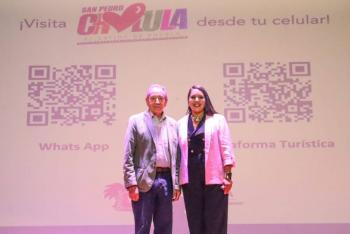 Presenta Tonantzin Fern&aacute;ndez la plataforma digital visitcholula.mx