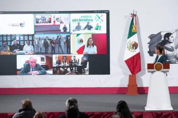 Sheinbaum destaca coordinaci&oacute;n con gobernadores tras inundaciones; ellos dan informe