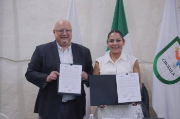 Fortalece San Andr&eacute;s Cholula cooperaci&oacute;n con la OCDE para impulsar la simplificaci&oacute;n y digitalizaci&oacute;n de tr&aacute;mites